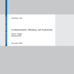 Co‐determination, Efficiency and Productivity