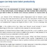 Social dialogue can help raise labor productivity