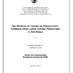 The effects of unions on productivity: Evidence from large coffee producers in Guatemala