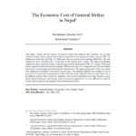 The economic cost of general strikes in Nepal
