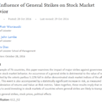 The Influence of General Strikes on Stock Market Behavior